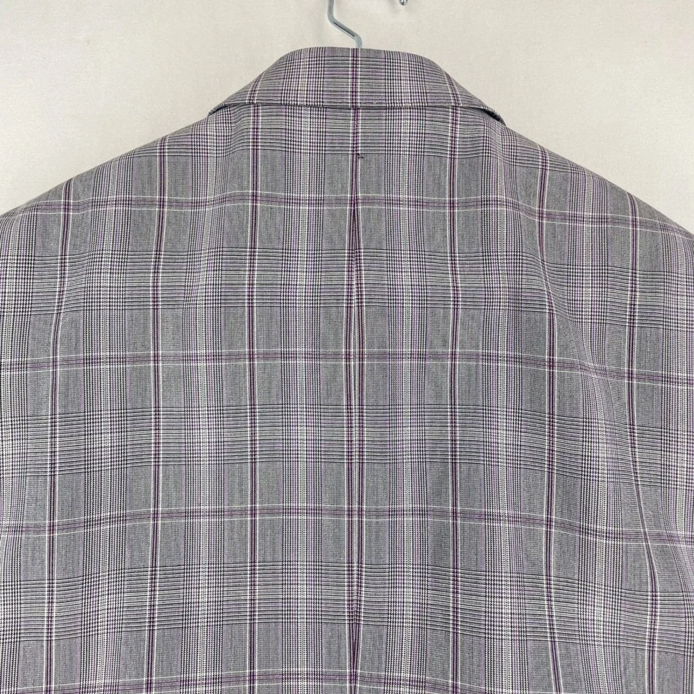 Graham & Co Plaid Blazer 40L & Express Photographer Pants 30x32 Burgundy Suit